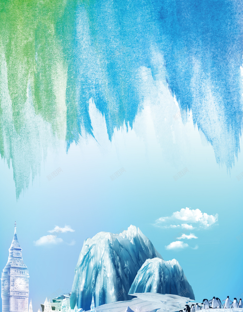 冰雪世界哈尔滨水彩手绘冰雕旅游海报psd设计背景_88icon https://88icon.com 冰雕海报 奇妙之旅 冰雕展 旅行社 冬季 冰雕广告 国际冰雕展 冰雕世界 冰雕开幕 哈尔滨