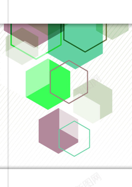 绿色几何商务宣传手册矢量背景背景