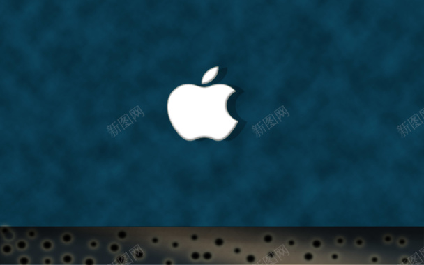 苹果手机麻点深蓝色背景图背景