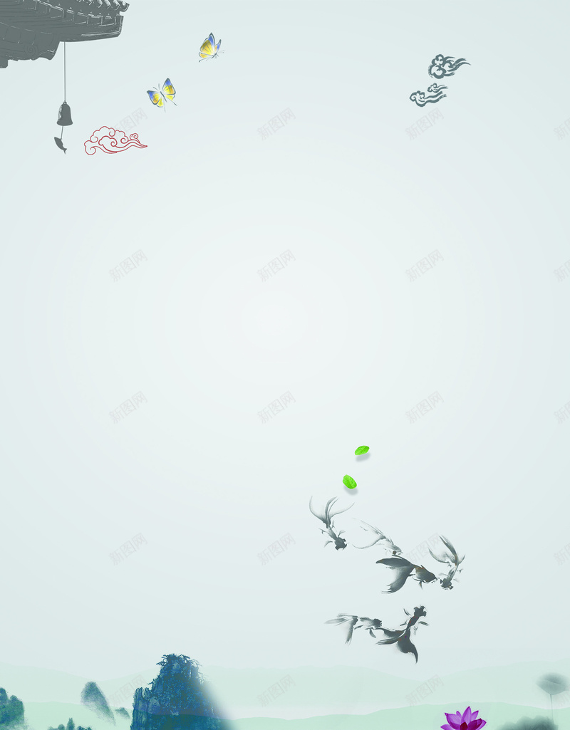 道德文化公益海报背景素材psd设计背景_88icon https://88icon.com 道德文化 中国风 传统 水墨 青色 PSD 海报 背景