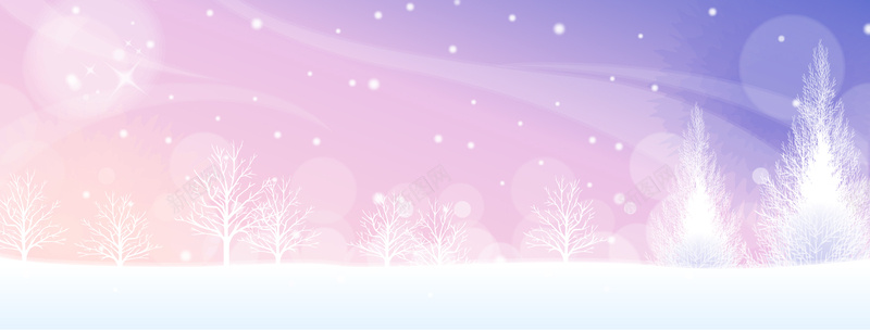 温馨浪漫圣诞节雪景背景