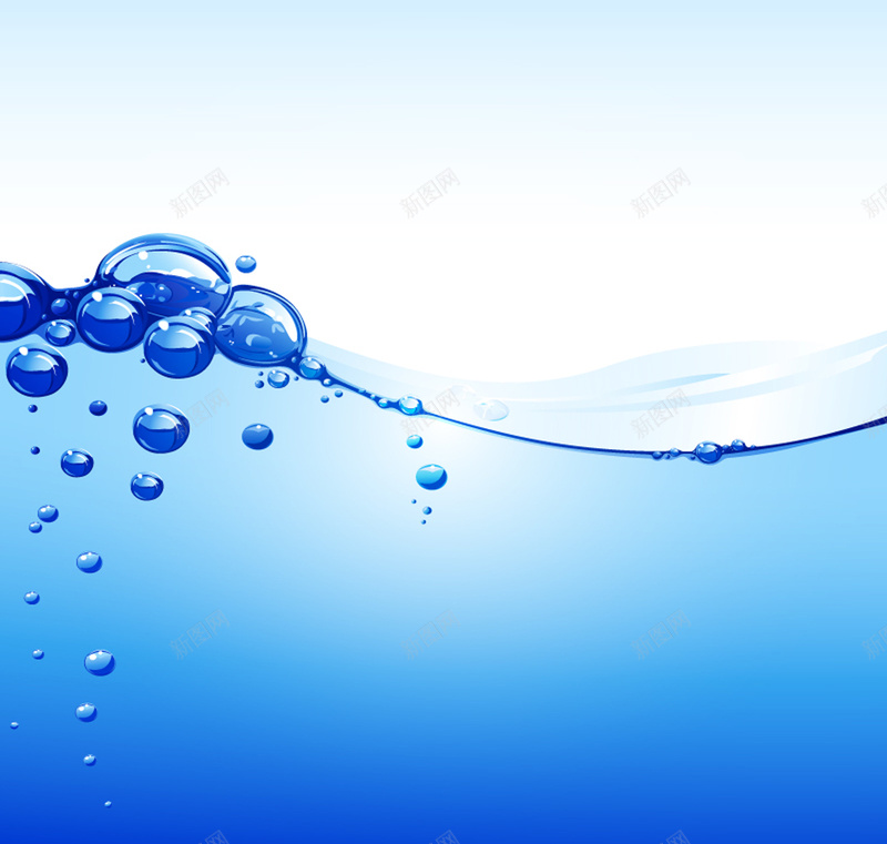 蓝色气泡水背景矢量图jpg设计背景_88icon https://88icon.com 气泡 液体 液态 蓝色 水 波浪 矢量图