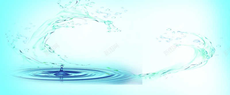 蓝色清新水纹背景psd设计背景_88icon https://88icon.com 海报banner 水珠 水纹 清新 蓝色 文艺 小清新 简约