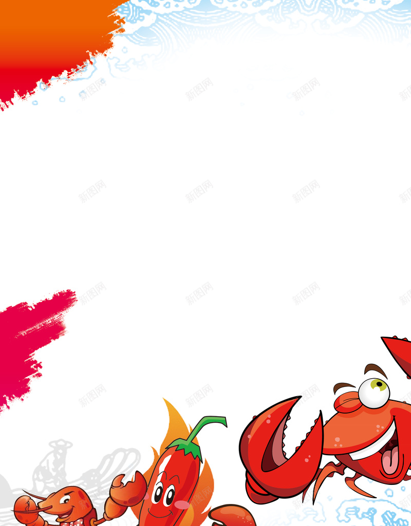 简约卡通手绘海鲜美食广告jpg设计背景_88icon https://88icon.com 卡通 手绘 海鲜 简约 美食 广告 水彩 大气