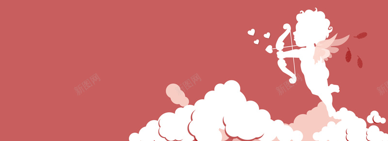 箭头梦幻浪漫粉色banner背景psd设计背景_88icon https://88icon.com 向上 向下 科幻 科技 箭头 商务 素材 广告 设计 背景 射箭 丘比特 云层 白云 文艺 小清新