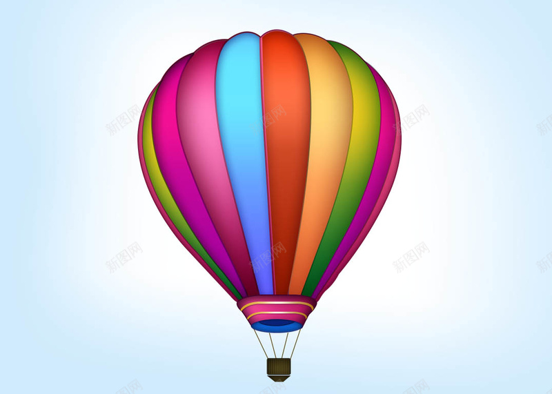 手绘高清彩色热气球海报背景psd设计背景_88icon https://88icon.com 浅蓝色 热气球 可爱 彩色 手绘 开心