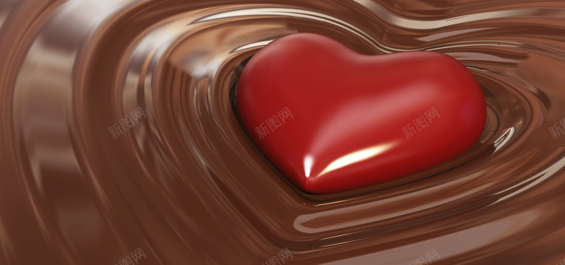 丝滑巧克力背景jpg设计背景_88icon https://88icon.com 海报banner 咖啡色 巧克力 爱心 红心