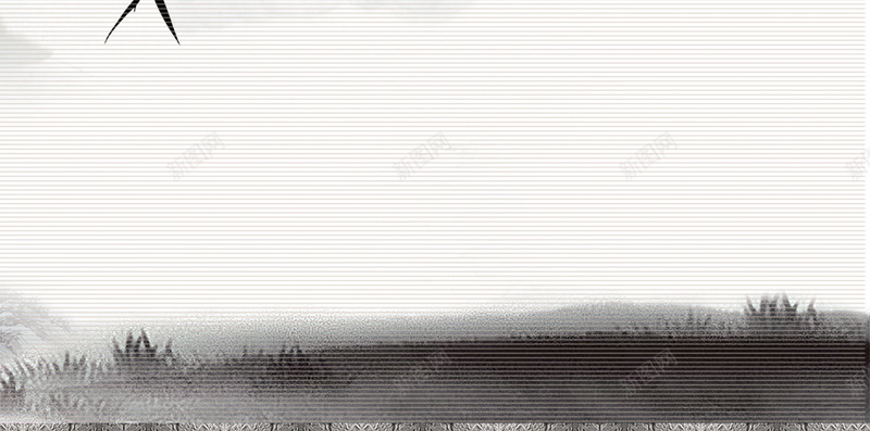 中国风竹叶PSD分层H5背景素材jpg设计背景_88icon https://88icon.com 中国风 企业文化 竹叶 水墨 圆形图案 远山 简约 H5背景素材