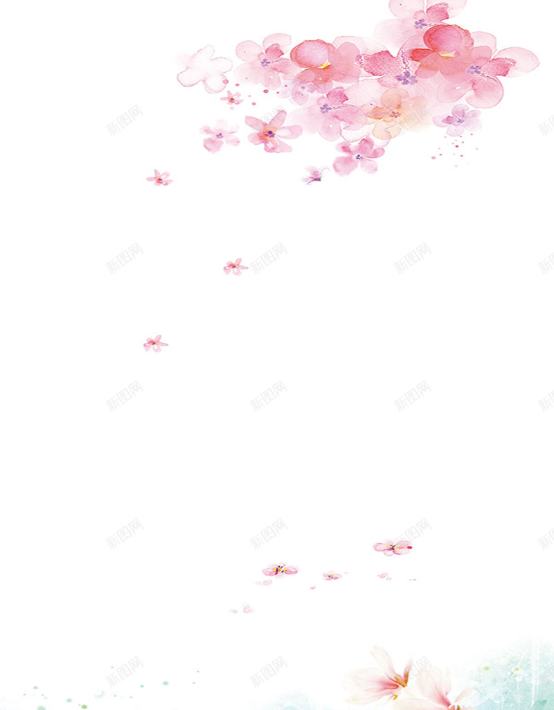 水彩鲜花化妆品背景素材psd设计背景_88icon https://88icon.com 化妆品 文艺 水彩 背景 鲜花 小清新 简约