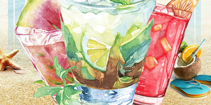 蓝色水彩夏日畅饮PSD分层H5背景素材psd设计背景_88icon https://88icon.com 蓝色 水彩 夏日畅饮 背景素材 手绘 PSD分层 H5 夏季 情况 饮料 树叶 热气球 果汁