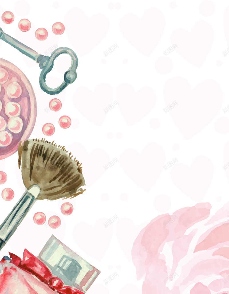 手绘化妆品三八妇女节H5海报背景分层下载psd设计背景_88icon https://88icon.com 手绘 化妆品 三八节 妇女节 促销海报 蝴蝶结 彩绘 口红 毛刷 水彩 H5背景 h5 psd下载