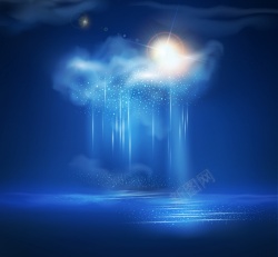 积雨云下雨云朵高清图片