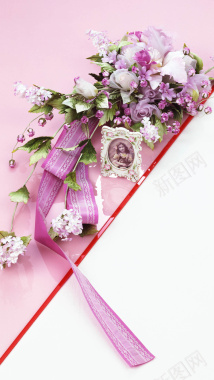 风景婚礼鲜花H5背景素材背景