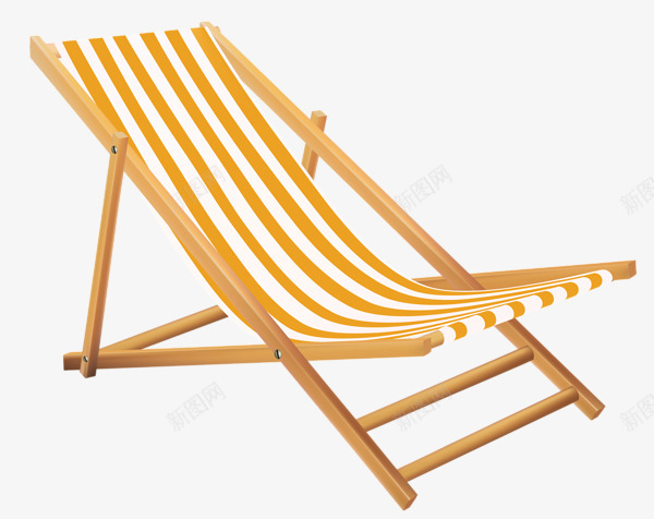 Beach chair 复古png免抠素材_88icon https://88icon.com 复古