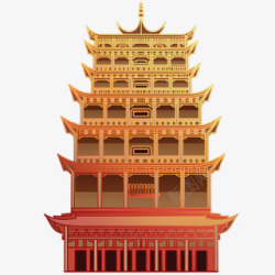 中秋国庆中国风建筑莫高窟中式素材