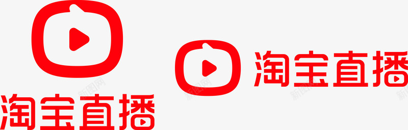 2021年淘宝直播logo板式设计png免抠素材_88icon https://88icon.com 年淘 直播 板式 设计