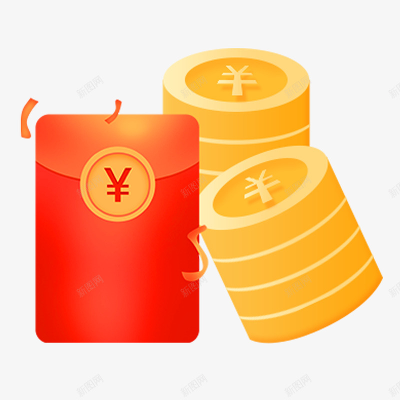 红包 金币 礼物盒png免抠素材_88icon https://88icon.com 红包 金币 礼物