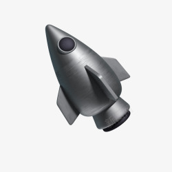 飞船 火箭 金属  建模 3d blender潮玩kv素材