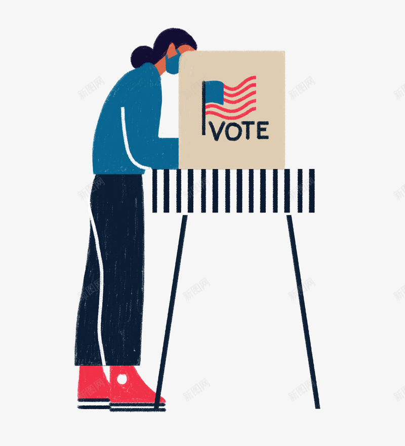 ballot ILLUSTRATION  politics usa vote人物插画png免抠素材_88icon https://88icon.com 人物 插画