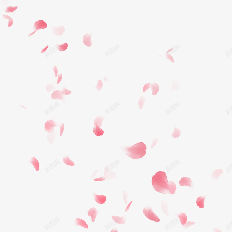 粉色漂浮花瓣玫瑰装饰装饰png免抠素材_88icon https://88icon.com 装饰 粉色 漂浮 花瓣 玫瑰