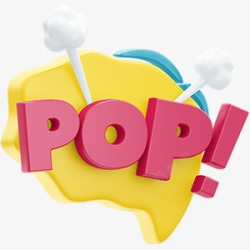 3D电商网站活动促销语 图POP素材