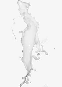飞溅的香浓牛奶插图素材