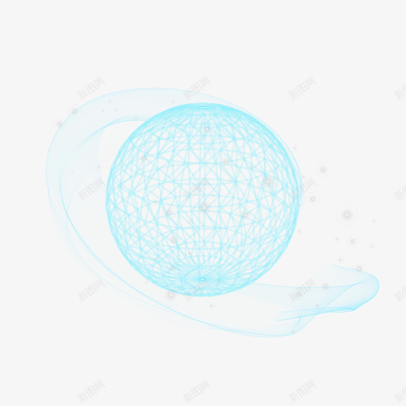 蓝色球状光效科技创意感png免抠素材_88icon https://88icon.com 蓝色 球状 光效 科技 创意