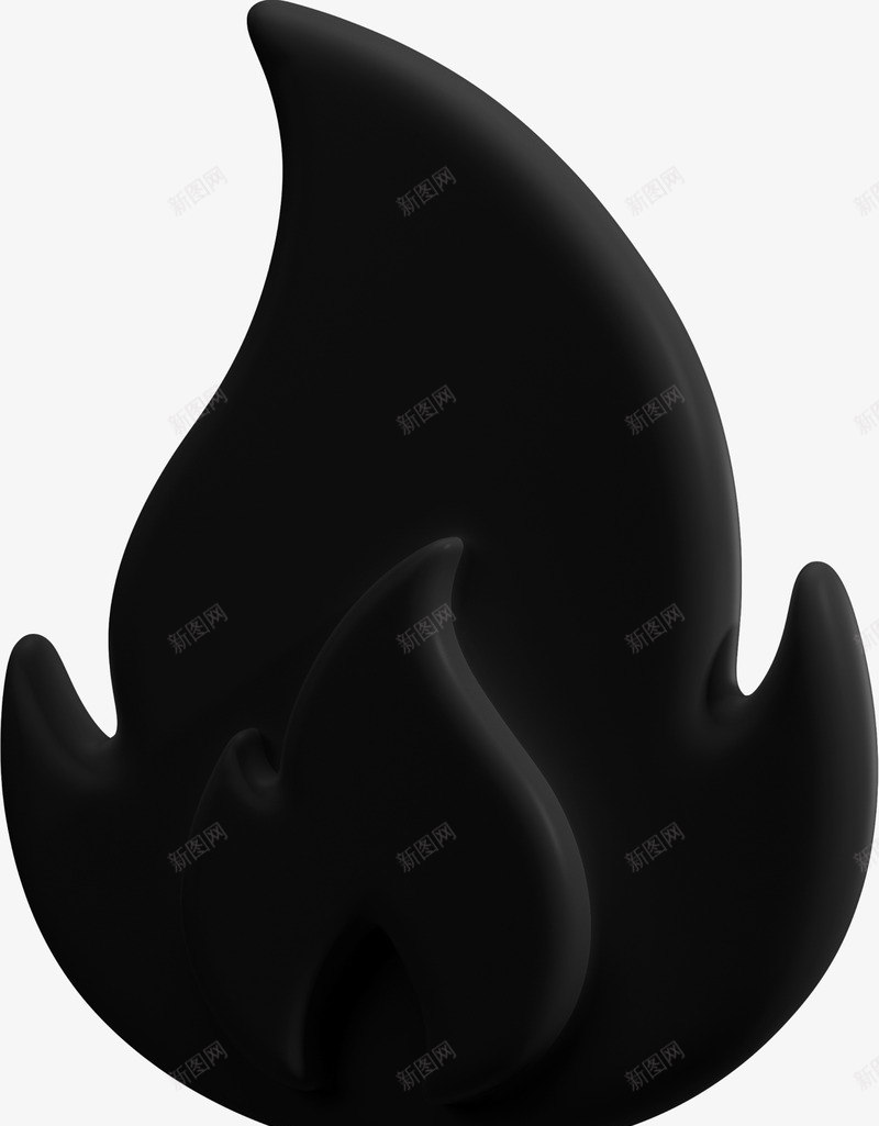 3DC4D立体黑色火焰图标png免抠素材_88icon https://88icon.com 3D火焰 C4D 火图标 3D 图标 火焰 火苗 着火 立体 黑色 火