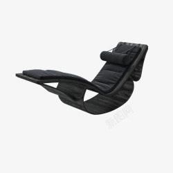 黑色曲木躺椅3D模型OBJFBXMAX 设计资源素材