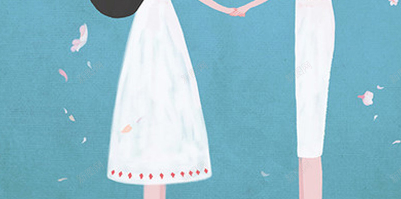 唯美花朵小情侣背景jpg设计背景_88icon https://88icon.com 情侣 浪漫 粉色 花朵 蓝色 梦幻