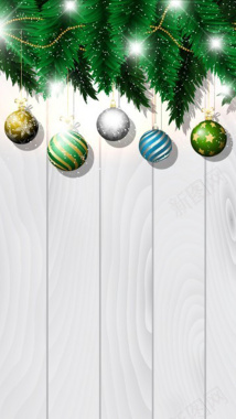 绿色圣诞树背景图背景