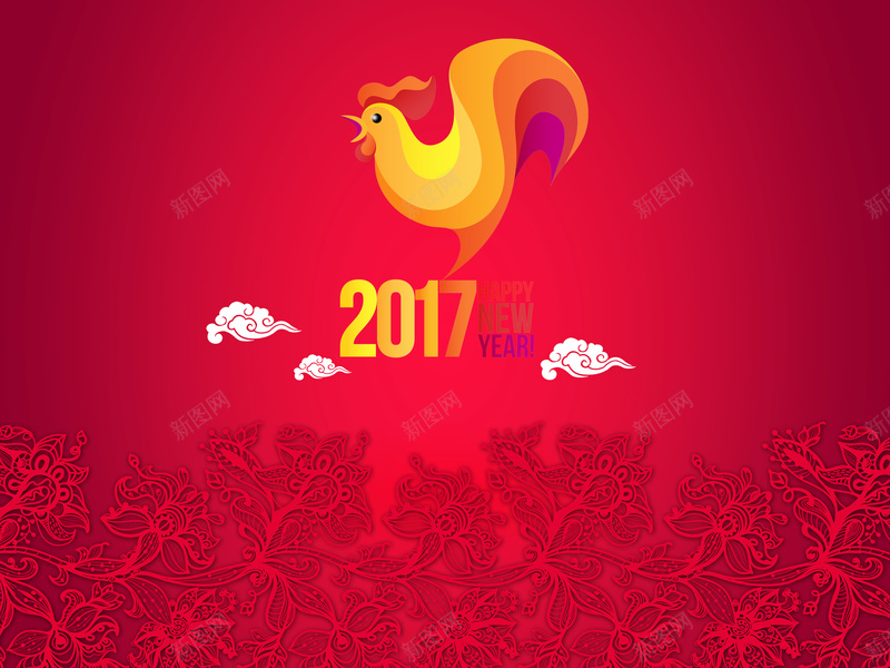 花纹红背景2017鸡年背景素材jpg设计背景_88icon https://88icon.com 2017新年贺词背景 中国风 幸福 新春贺信 红色新年海报 花纹底纹2017背景 鸡年喜庆背景