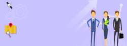 手表广告素材向上箭头商务紫色banner背景高清图片