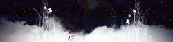 冬季夜景电商圣诞冬季夜景背景banner高清图片