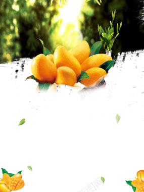 越南芒果水果店促销设计海报背景