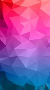 彩色立体几何H5背景背景