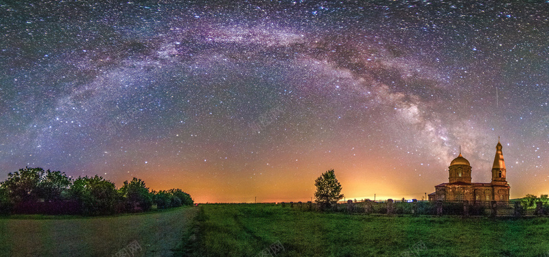 夜晚星空背景图背景