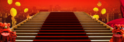 阶梯舞台红色阶梯背景高清图片
