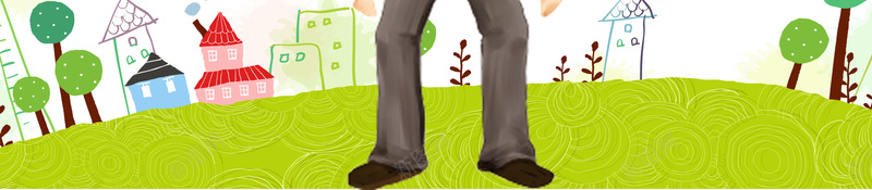 感恩节卡通父子海报背景psd设计背景_88icon https://88icon.com 感恩节 卡通 太阳 树木 父子 开心 童趣 手绘