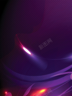 梦幻紫色光影科技背景素材背景