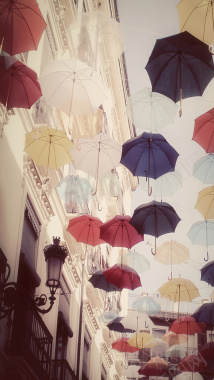 雨伞H5摄影素材背景
