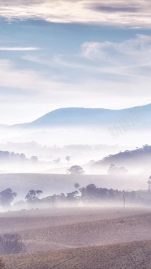 户外梦幻风景摄影H5背景背景