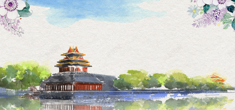 旅游灰色卡通bannerpsd设计背景_88icon https://88icon.com 促销 旅游 旅行 景点 灰色 优惠 卡通 鲜花 建筑 休闲 banner