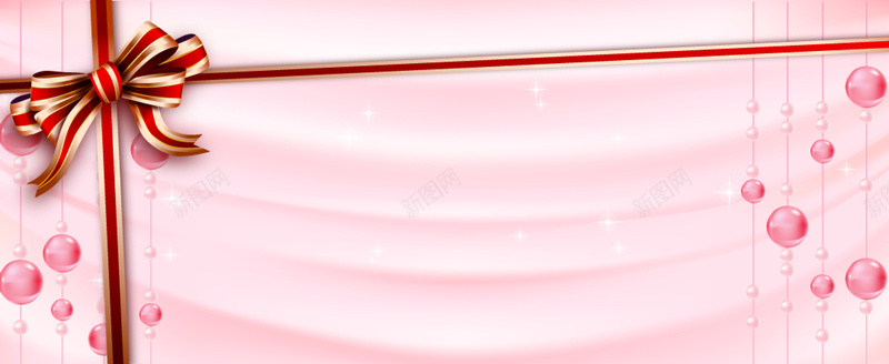 手绘粉色蝴蝶结背景psd设计背景_88icon https://88icon.com 蝴蝶结 丝带 卡通 手绘 粉色 立体 圆圈 童趣