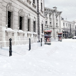 冬季街景冬季街景雪地背景图高清图片