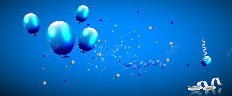 蓝色节日气球彩带炫酷背景bannerpsd设计背景_88icon https://88icon.com 彩带 气球 炫酷 节日 蓝色 背景 banner 海报banner 浪漫 梦幻