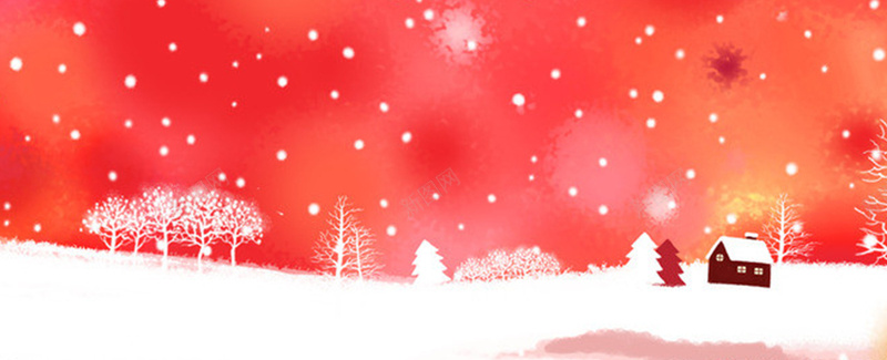 圣诞节冬季卡通海报背景背景