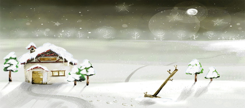 下雪童话梦幻背景psd设计背景_88icon https://88icon.com 海报banner 下雪 卡通 梦幻 童话 童趣 手绘