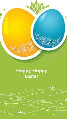 复活节彩蛋背景图背景