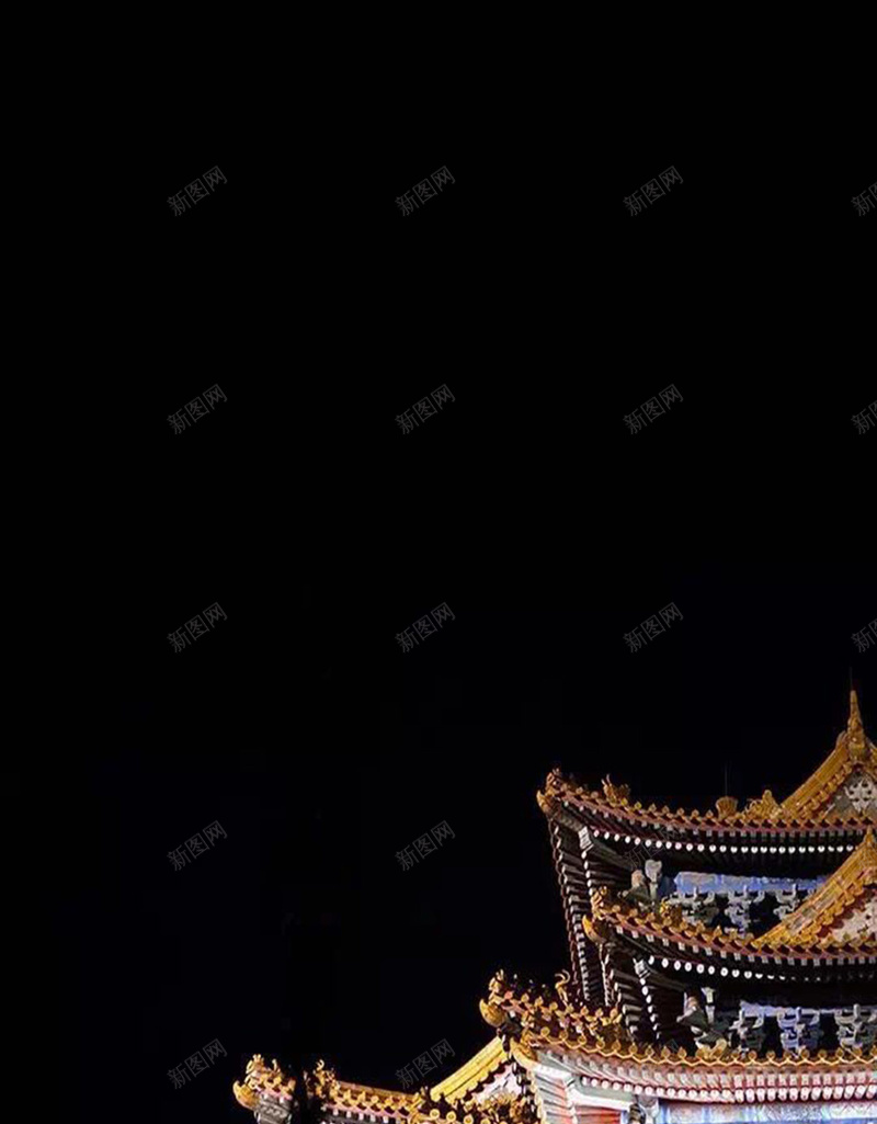 黑色宫殿背景jpg设计背景_88icon https://88icon.com 宫殿素材 黑色背景 扁平 灯光 魅力 旅游H5背景 渐变 几何